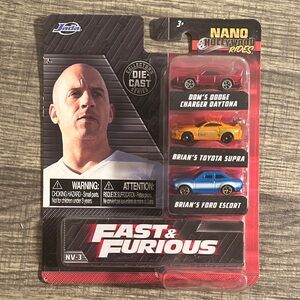 Fast & Furious Nano Hollywood Rides Die-Cast Set